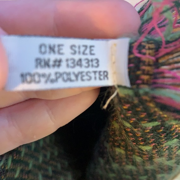 Floral/Patterned Yellow Colored Poncho with String - Picture 4 of 6